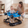 Convertible Baby Walker with 3 Adjustable Height Settings-Blue - Gallery View 1 of 10