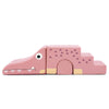 Convertible Kids Play Couch Sofa with Removable Velvet Covers-Pink - Gallery View 1 of 1