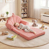 Convertible Kids Sofa 2-in-1 Fold out Toddler Couch Chair-Pink - Gallery View 1 of 11