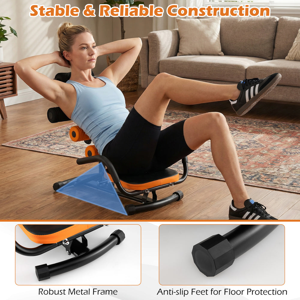Core Fitness Abdominal Trainer with robust metal frame and anti-slip feet, ideal for home or gym workouts.