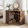 Corner Computer Desk Triangle Home Office Desk with Adjustable Shelf and Arc-Shaped Profile-Rustic Brown - Gallery View 1 of 10