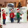Corner Kids Play Kitchen with Washing Machine and Ice Maker Gift for Boys Girls-Green - Gallery View 1 of 9