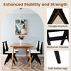 Swivel wooden dining chair set of 2 with black rubber wood frame and white faux sherpa upholstery for stylish seating.