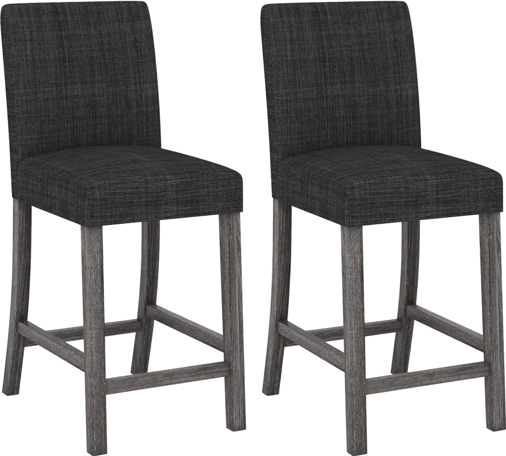 Costway Counter Height Bar Stools Set of 2 w/ Back Footrest 56384129 New