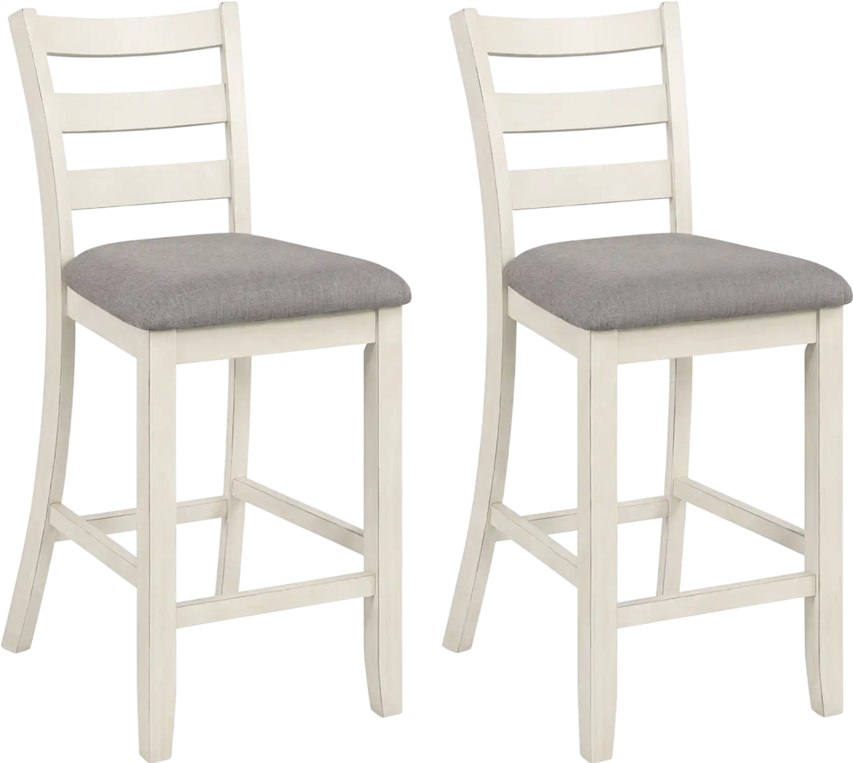 Costway Upholstered Counter Height Bar Stools Set of 2 Padded Seat 13548360 New