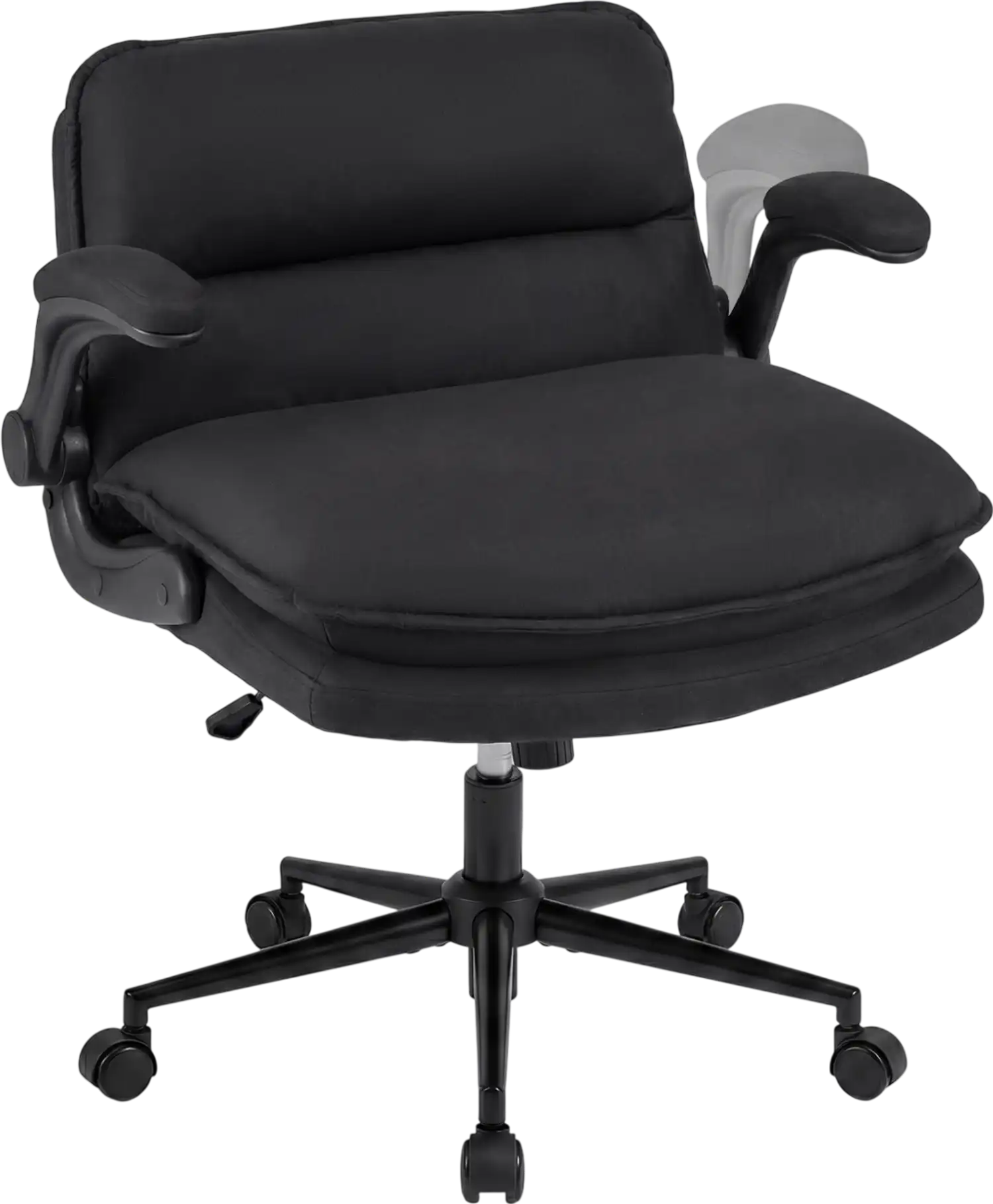 Costway Criss Cross Office Chair w/ Wheels Flip-Up Arms Adjustable Height 67900994 New