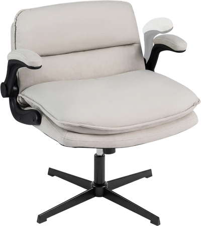 Costway Ergonomic Office Desk Chair Criss Cross Flip-up Arms Adjustable Height 53534721 New