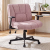 Criss Cross Home Office Chair with Airbag Lumbar Support-Pink - Gallery View 1 of 11