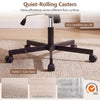 Criss Cross Office Chair in beige features quiet-rolling casters and a stable 5-claw base for versatile floor use.