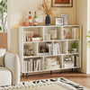 8/10-Cube Bookcase with 5 Tapered Metal Legs-Off White - Gallery View 1 of 10