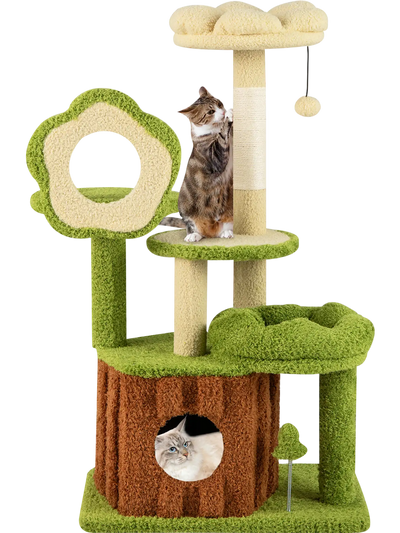 Costway Multi-Level Cat Tree Kitty Tower Trunk Condo 96362003 New