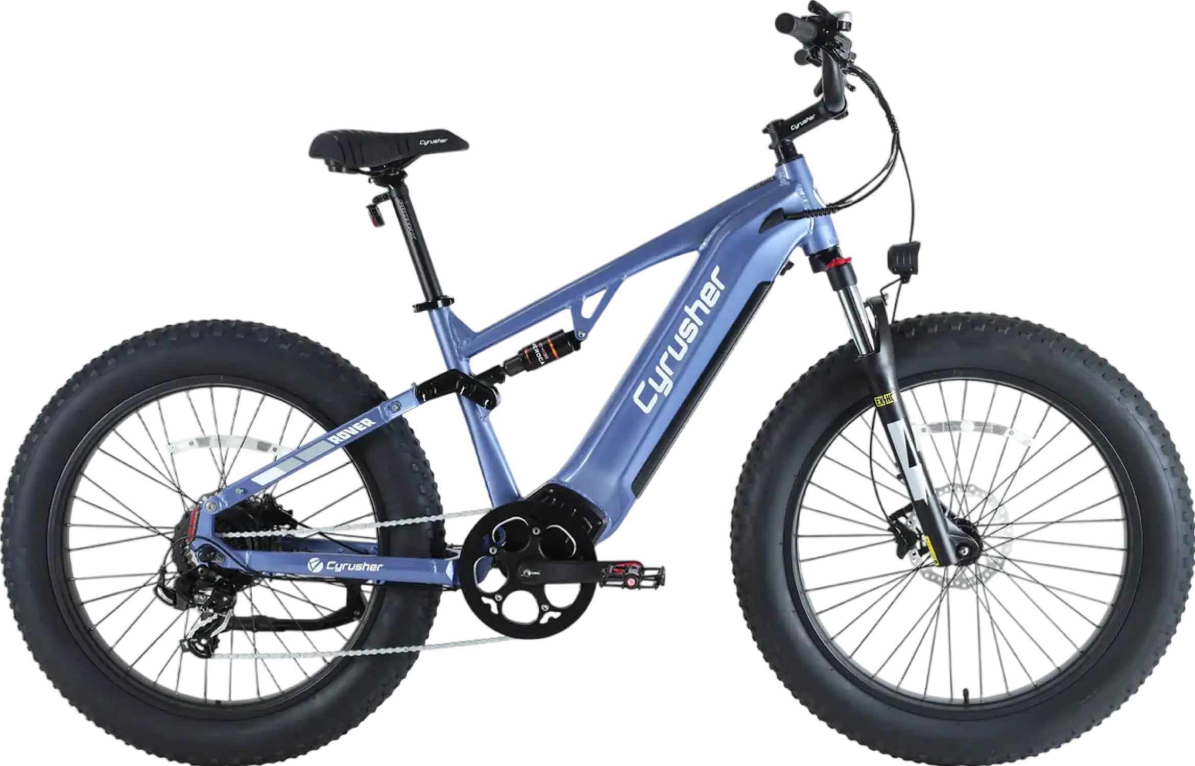 Cyrusher Rover Electric Bike Full Suspension 28 MPH 62 Mile Range 750W New