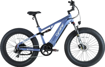 Cyrusher Rover Electric Bike Full Suspension 28 MPH 62 Mile Range 750W New