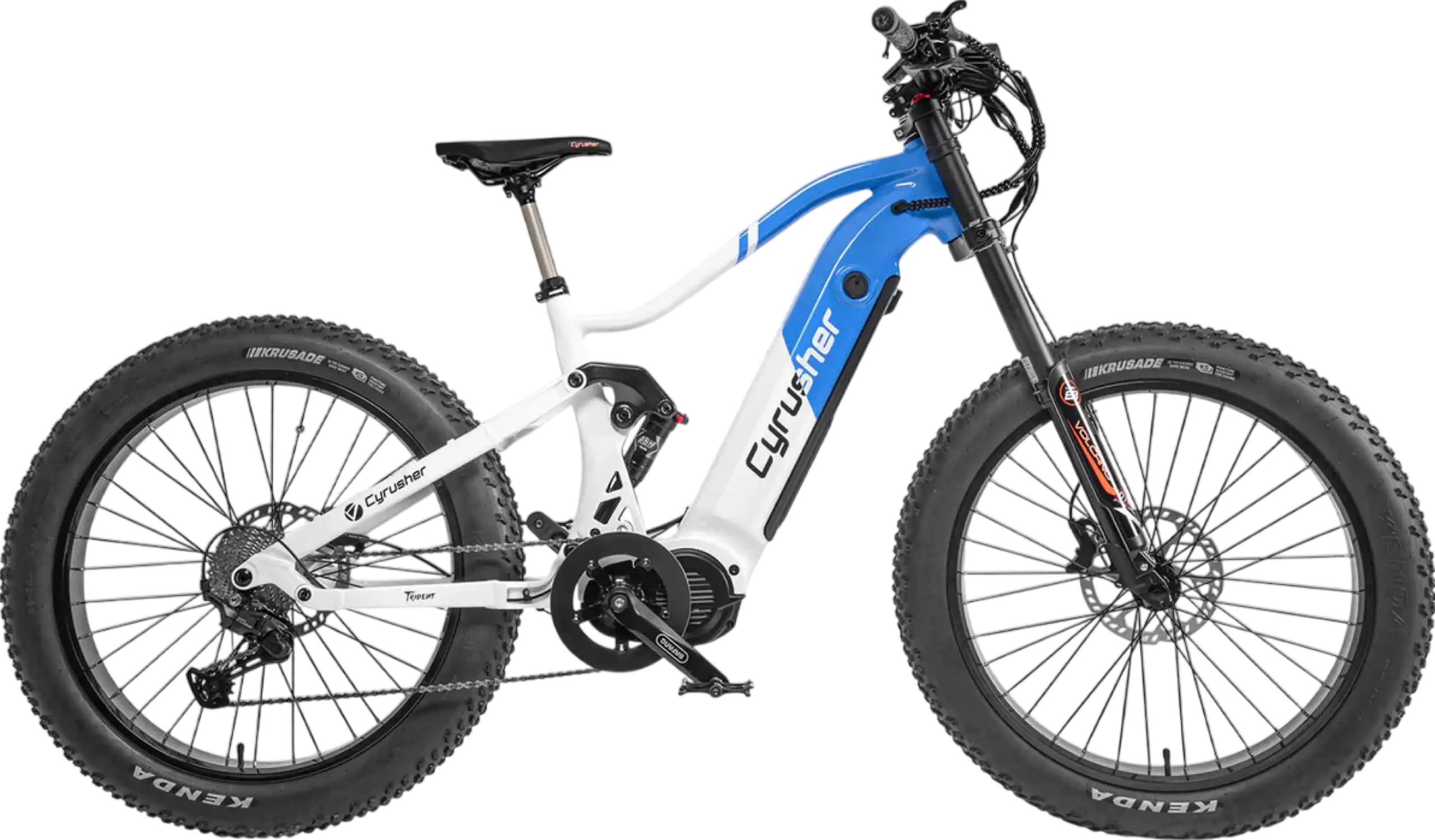 Cyrusher Trident Electric Bike Mid-Drive 28 MPH 75 Mile Range 1000W New