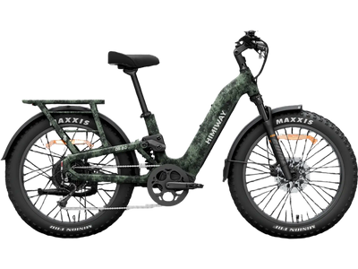 Himiway D5 2.0 Camo Electric Bike 70 Mile Range 28 MPH Step Thru 48V 750W New