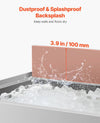 Vevor Commercial Underbar Ice Bin 16.1 Gal Stainless Steel with Sliding Lid and Bottle Holders New