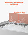 Vevor Commercial Underbar Ice Bin 20.7 Gal Stainless Steel with Sliding Lid and Bottle Holders New