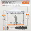 Vevor Pop Up Canopy Tent 10' x 10' Waterproof with Removable Sidewalls UV-Resistant Outdoor New