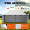 Vevor Pop-Up Canopy Gazebo Tent 10' x 20' Removable Sidewall with Bag UV Resistant Waterproof White New