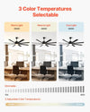 Vevor Ceiling Fan 72" with Light Remote 8-Blade DC Motor Reversible Indoor/Outdoor New