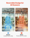 Vevor Ceiling Fan 84" with LED Light 6-Speed Remote Reversible DC Motor Indoor/Outdoor New