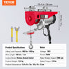 Vevor Electric Hoist 880 Lbs Lifting 850W 120V 40' Steel Cable and Wireless Remote New