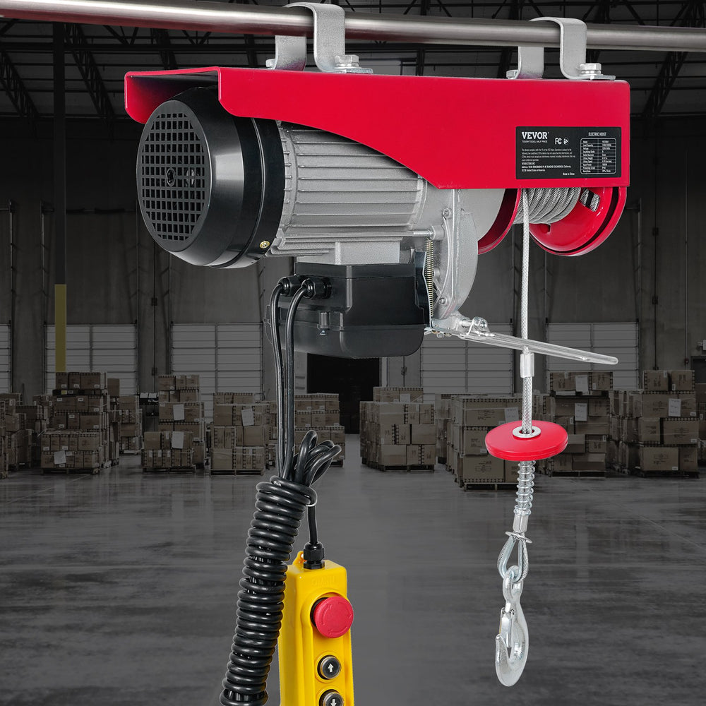 Vevor Electric Hoist 2200 Lbs 1600W 110V Lifting 40' Single Cable 14' Wired Remote Control New