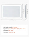 Vevor LED Bathroom Mirror 32" x 48" Anti-Fog and Dimmable Lighting New
