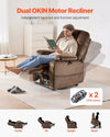 Vevor Power Lift Recliner Chair Dual Motor with Heat and Massage Suitable For 6'2" New