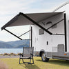 Vevor Electric RV Retractable Awning 18' with 4-Layer Vinyl Fabric and Aluminum Frame New
