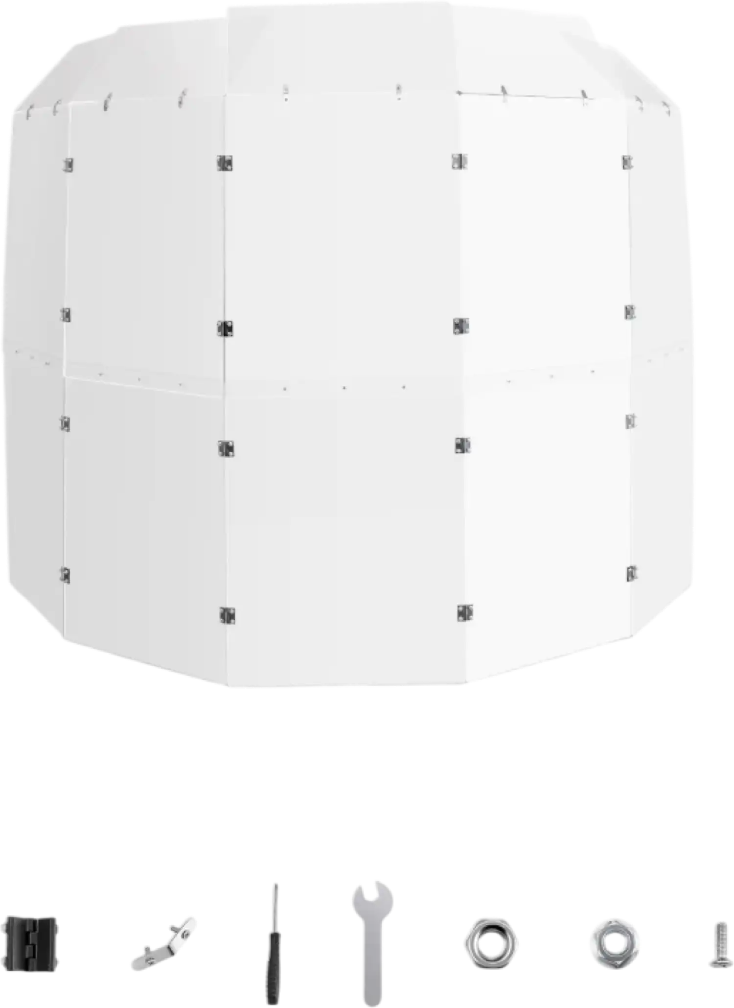 Vevor 5-Panel Acrylic Drum Shield 2' x 5' Panels with Hinges and Deflectors New