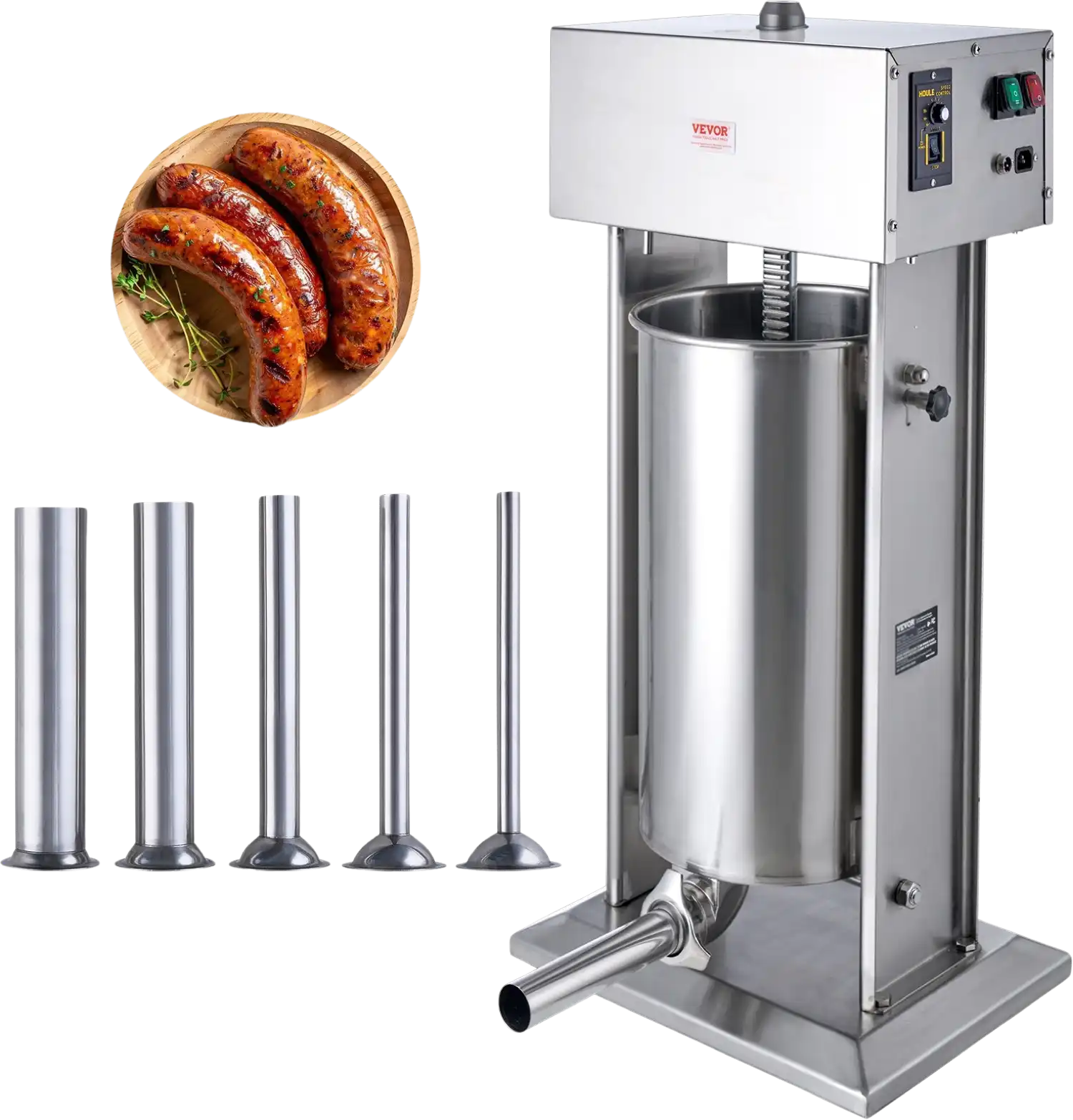 Vevor Sausage Stuffer 55 Lbs Capacity Electric Vertical Machine 304 Stainless Steel New
