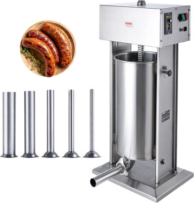 Vevor Sausage Stuffer 55 Lbs Capacity Electric Vertical Machine 304 Stainless Steel New