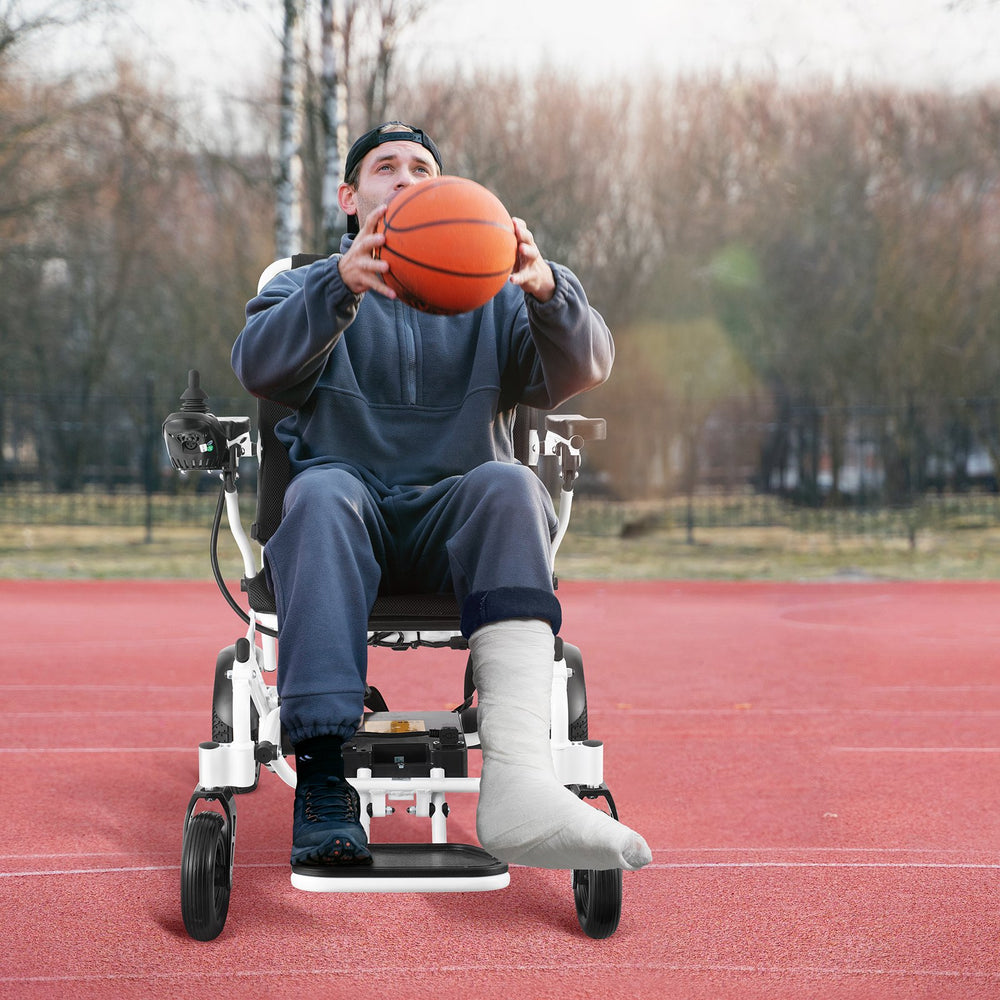 Vevor Electric Wheelchair 20" Width Foldable with 300 lbs. Capacity 3.7 MPH 12.5 Mile Range New