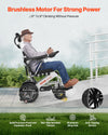 Vevor Electric Wheelchair 21" Seat 300 Lbs Capacity Adjustable Backrest Foldable 13 Mile Range New
