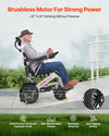Vevor Electric Wheelchair 17.7" Seat 300 Lbs Capacity Adjustable Backrest Foldable 13 Mile Range New