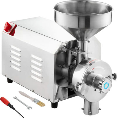Vevor Commercial Grain Grinder Mill 3000W 220 Lbs/H Capacity New