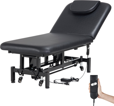 Vevor Electric Massage Table Height & Backrest Adjustable 550 Lbs Capacity with Wheels and Headrest New