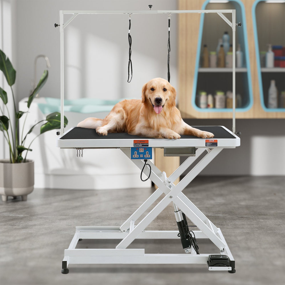 Vevor 50" Electric Pet Grooming Table Heavy Duty Height Adjustable Max Bearing 400 Lbs. New