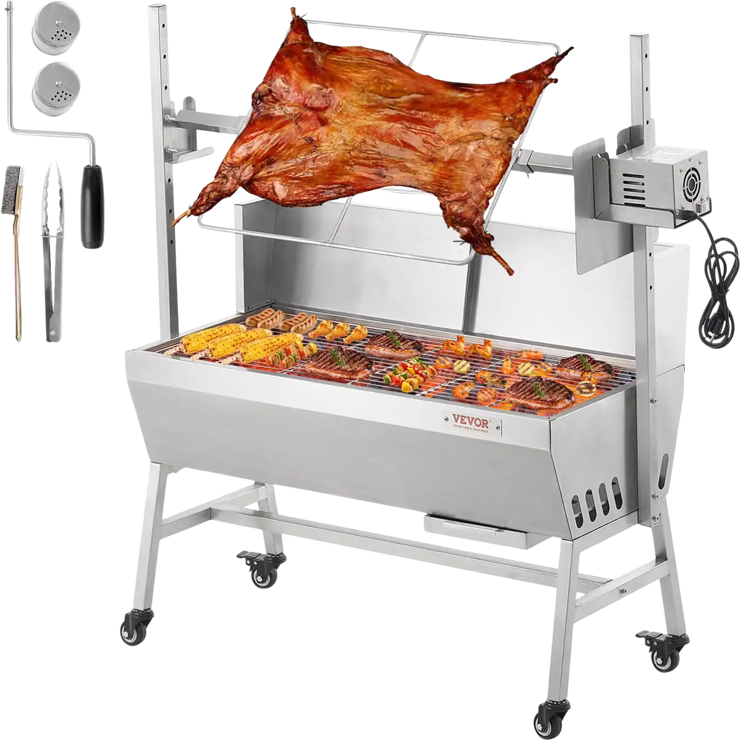 Vevor Spit Rotisserie BBQ Grill 37