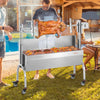 Vevor Spit Rotisserie BBQ Grill 46.6" 198 Lbs Capacity 52W Electric Roaster with Windscreen New