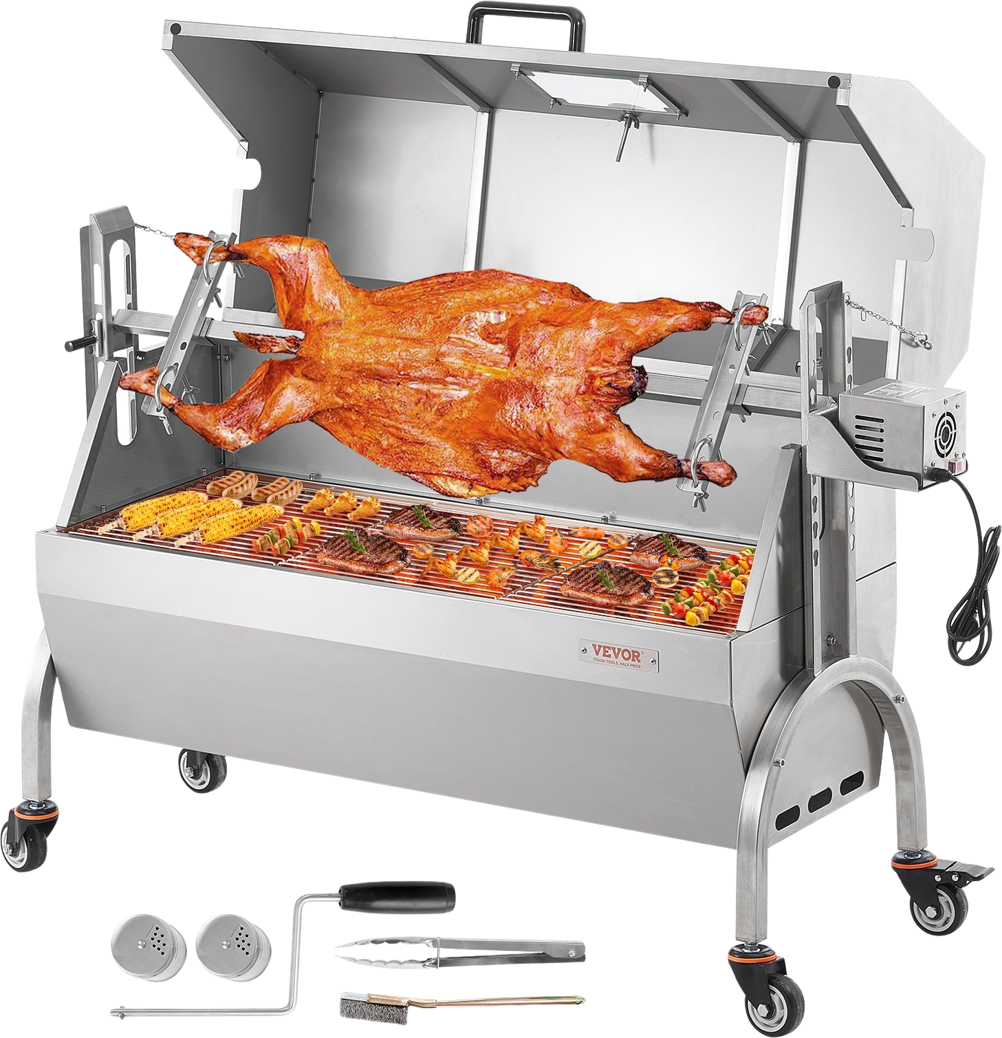 Vevor Spit Rotisserie BBQ Grill 46.6