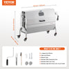 Vevor Spit Rotisserie BBQ Grill 46.6" 198 Lbs Capacity 52W Electric Roaster with Hooded Cover New