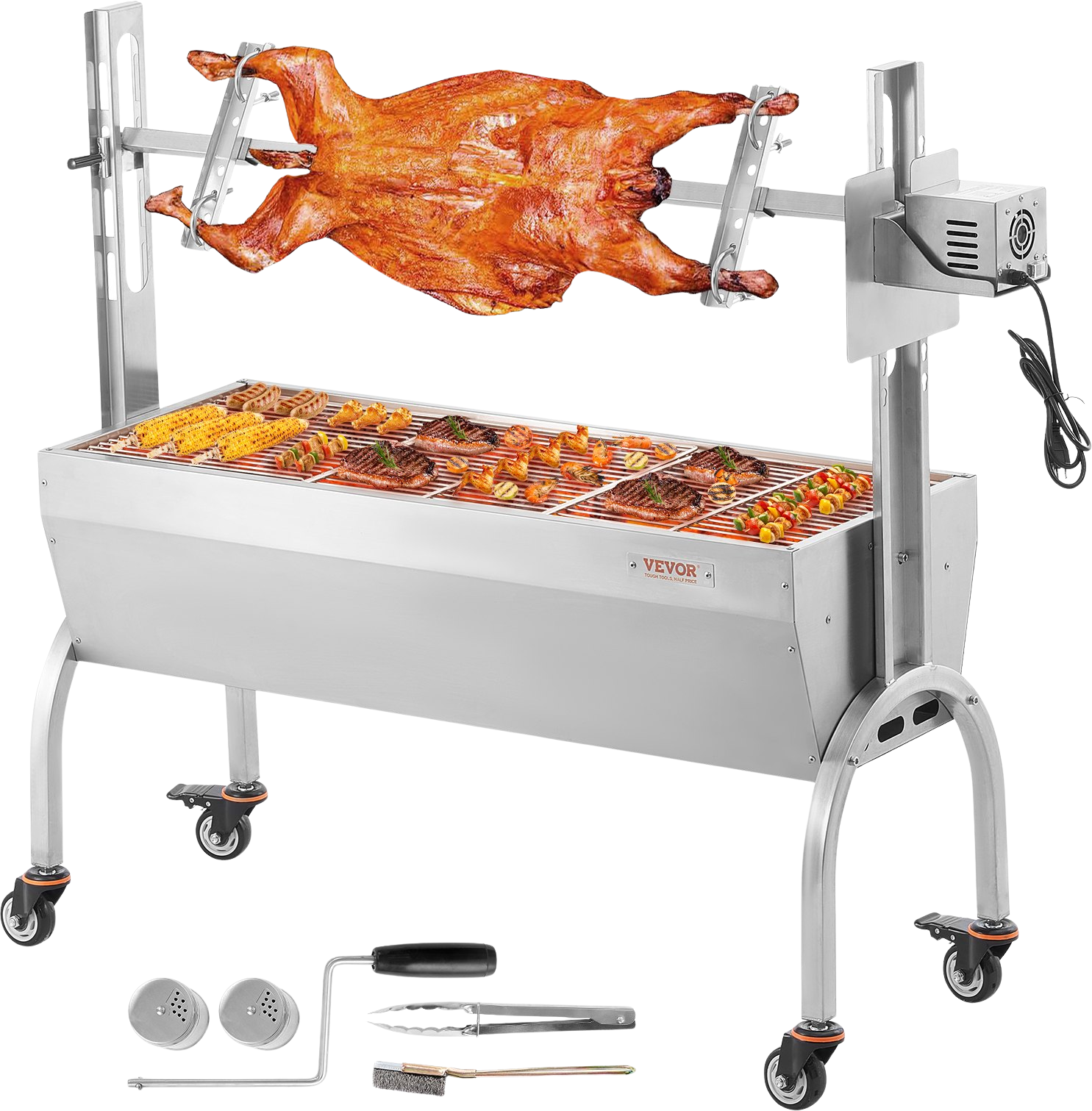 Vevor Spit Rotisserie BBQ Grill 46.6