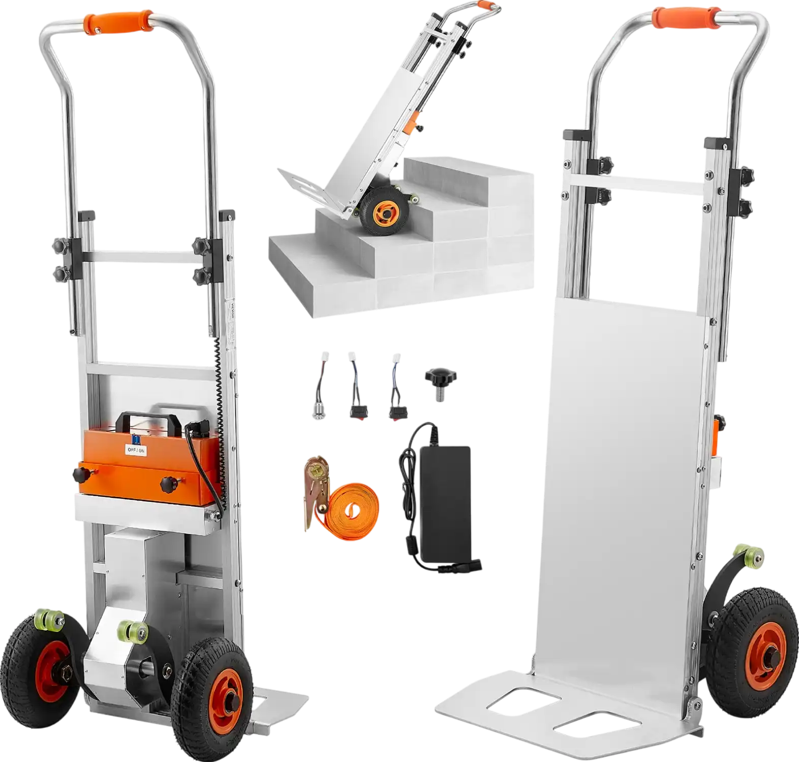 Vevor Electric Dolly 440 Lbs Stair Climbing System 400W Dual Speed with Adjustable Handle New