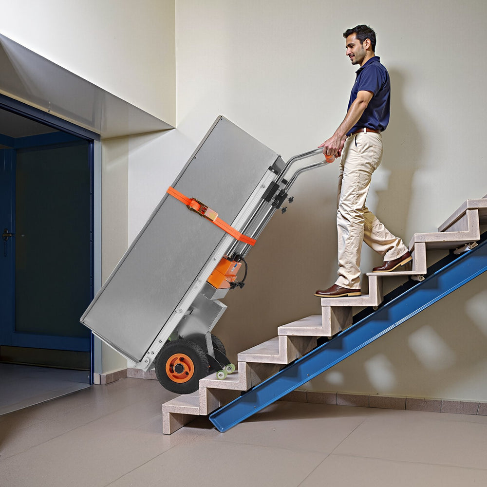 Vevor Electric Dolly 440 Lbs Stair Climbing System 400W Dual Speed with Adjustable Handle New