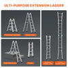 Vevor Telescoping A-Frame Ladder 13' Aluminum 330 Lb Capacity with Wheels New