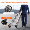 Vevor Telescoping A-Frame Ladder 17' Aluminum 330 Lb Capacity with Wheels New