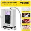 Vevor Water Ionizer Machine Home Alkaline Acid Filtration 5 Plate with 6000L Replaceable Filter New