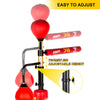 Vevor Boxing Speed Trainer Free-Standing with Adjustable Height Reflex Bar Two Balls and Gloves New